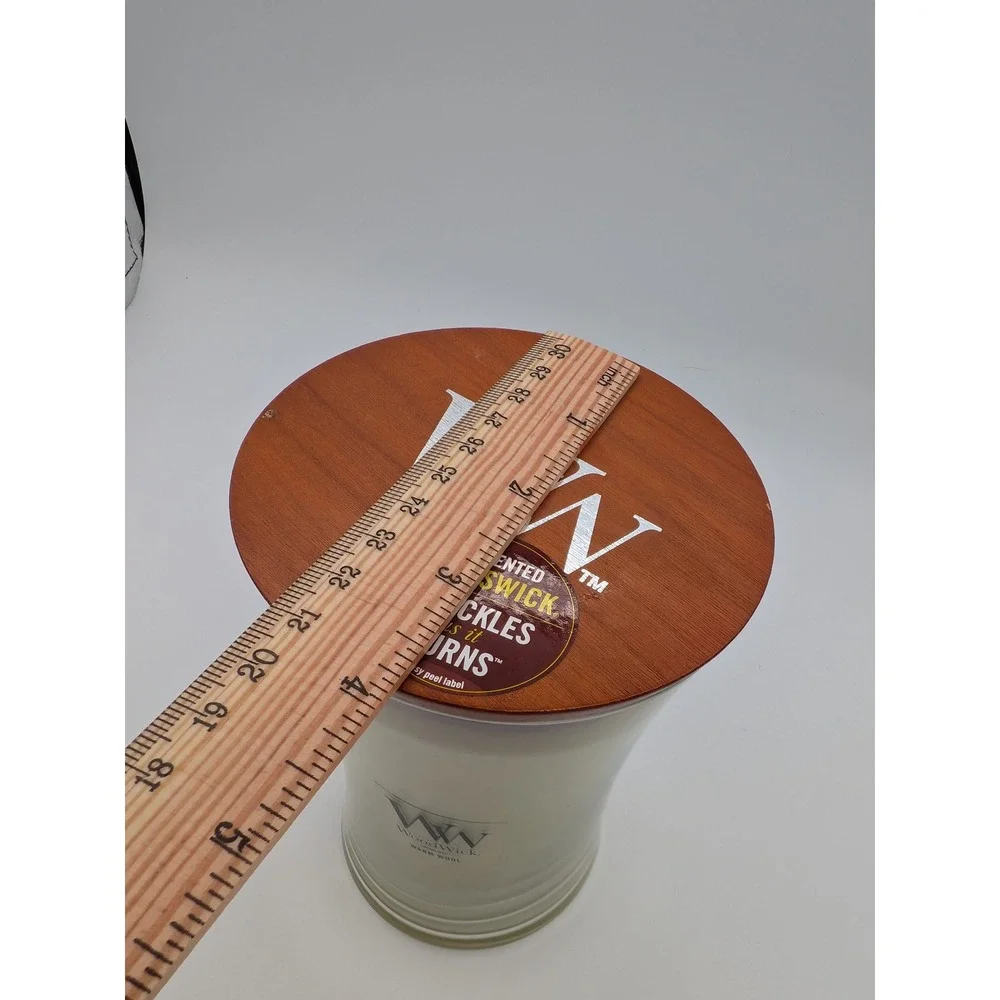 WoodWick Warm Wool Large Jar Candle 21.5 oz wick Technology Crackles as it Burns